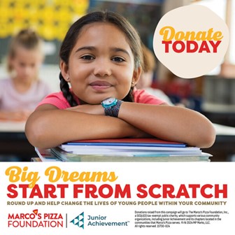 Featured image for “Marco’s Pizza Foundation Embarks on New Charitable Collaboration with Junior Achievement”